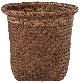 Καλάθι Διακοσμητικό Skiathos 20346 Φ26x26cm Brown GloboStar Seagrass