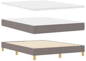 vidaXL Κρεβάτι με Σπαστό Στρώμα σε Ταμπά, 140 x 190 cm, Υφάσματος