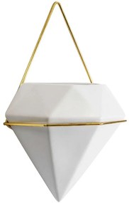 Κασπώ Louvre 20534 20x10,5x30cm White-Gold GloboStar Ceramic