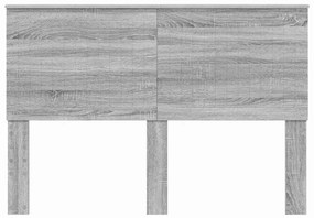 vidaXL Κεφαλάρι με κεφαλάρι Γκρίζο Σονομα 140 cm Επεξεργασμένο ξύλο