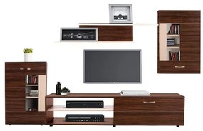 TV set and Showcase-Cabinet Amalfi Walnut-Beige