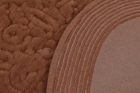 Bathmat Set (2 Pieces) Piante Oval - Brown Multicolor