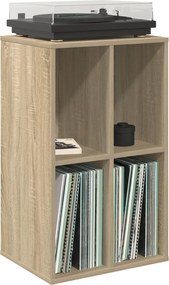 vidaXL Ντουλάπι δίσκων βινυλίου Sonoma Δρυς 44,5 x 36,5 x 74,5 εκ
