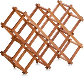 Μπουκαλοθήκη Αναδιπλούμενη 10 Θέσεων (54x14.5x38) Z-L 13567