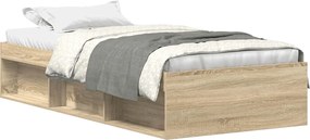 vidaXL Πλαίσιο Κρεβατιού Sonoma Δρυς 90 x 190 εκ.