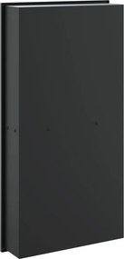 vidaXL Εσοχή Ντους Βουρστ. Μαύρο Ματ 32x62x9 εκ. Αν. Ατσάλι