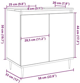 ΝΤΟΥΛΑΠΙ ΜΠΑΝΙΟΥ ΠΑΛΙΟ ΞΥΛΟ 58X33X60 CM ΚΑΤΑΣΚΕΥΑΣΜΕΝΟ ΞΥΛΟ 857214