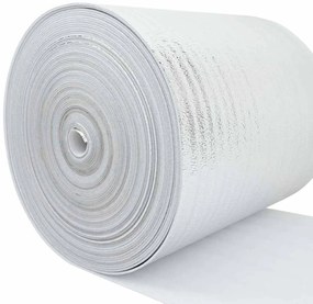 vidaXL Ανακλαστήρας θερμότητας καλοριφέρ Ασημί 25 x 1 m Πολυαιθυλένιο