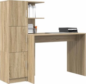 vidaXL Γραφείο 2 pcs Δρύς Sonoma