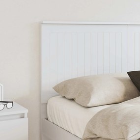 vidaXL Κεφαλάρι με κεφαλάρι Λευκό 140 cm Επεξεργασμένο ξύλο