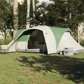 VidaXL Σκηνή Οικογένειας 6 Ατόμων Αδιάβροχη Πράσινη