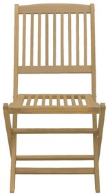 vidaXL Καρέκλες Κήπου Πτυσσόμενες 2 τεμ 57x48,5x90 εκ. Μασίφ Ακακία