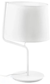 Επιτραπέζιο Φωτιστικό Berni 29332 E27 max 15W White Faro Barcelona Αλουμίνιο,Textilene