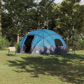 vidaXL Σκηνή Camping με στέγη Μπλε 475 x 475 x 235 εκ. Πολυεστέρας