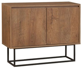 Μπουφές Amedeo 0234392 90x36x72cm Walnut Μελαμίνη,Μέταλλο