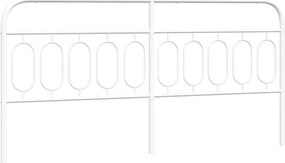 vidaXL Ανταλλακτικό κεφαλάρι Λευκό 200 εκ. Μεταλλικό