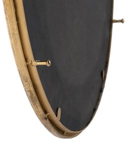 Artekko Mirror Καθρέπτης Τοίχου Μέταλλο Γυαλί Χρυσό (67x4.5x82)cm
