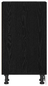 vidaXL Βάση Ντουλάπας Κουζίνας Riga Μαύρη δρυς 20 x 44,5 x 81,5 εκ.