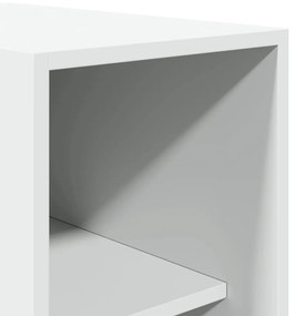vidaXL Ντουλάπα Λευκή 30x50x200 εκ. από Επεξεργασμένο Ξύλο