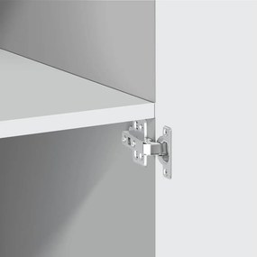 vidaXL Ντουλάπι Λευκό 70x42,5x185 εκ. Επεξεργασμένο Ξύλο