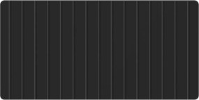 vidaXL Κεφαλάρι Τοίχου ZWOLLE Μαύρο Επεξεργασμένο Ξύλο
