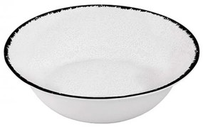 Σαλατιέρα PR182746325 23x6cm White-Black Oriana Ferelli® Small Πορσελάνη