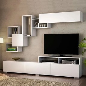 ΣΥΝΘΕΣΗ ΤΗΛΕΟΡΑΣΗΣ STAMATIA MEGAPAP ΧΡΩΜΑ ΛΕΥΚΟ 210X36,8X46,8ΕΚ.