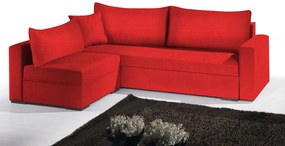 Γωνιακός καναπές Kleio-215φ 160β-Κόκκινο