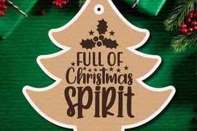 Σετ των 3 Intra απο ξύλο plywood 3mm-4mm πάχος Χριστουγεννιάτικο δώρο ετικέτας Δίασταση 5x10 cm INTRAFABR-41477996