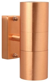 Φωτιστικό Τοίχου Tin Double 21279930 11,5x17cm 2xGU10 35W IP54 Copper Nordlux Χαλκός,Γυαλί