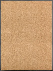 vidaXL Πατάκι Εισόδου Πλενόμενο Κρεμ 90 x 120 εκ.