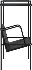 vidaXL Βιβλιοθήκη 2 Επιπέδων Μαύρη 52x28x59 εκ. Επεξεργασμένο Ξύλο