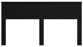 vidaXL Κεφαλάρι Μαύρη Οξυά 200 cm Επεξεργασμένο ξύλο