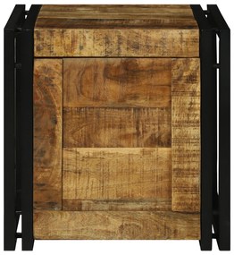 vidaXL κουτί αποθήκευσης  40x40x40 εκ. μασίφ τραχύ ξύλο μάνγκο
