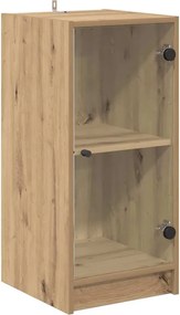 vidaXL Πλαϊνό γραφείο artisan δρυς 35 x 37 x 76 εκ Επεξεργασμένο ξύλο