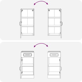 vidaXL Μονάδα κουζίνας KALMAR 5 pcs Γκρι Sonoma Επεξεργασμένο Ξύλο