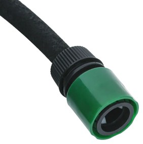 VidaXL Εύκαμπτος Σωλήνας Ποτίσματος Κήπου 50μ./0,6" Καουτσούκ και PVC