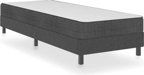 vidaXL Πλαίσιο Κρεβατιού Boxspring Γκρι 100 x 200 εκ. Υφασμάτινο