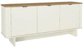Μπουφές Bohema Megapap χρώμα ivory - sepet oak 180x47x76,6εκ.