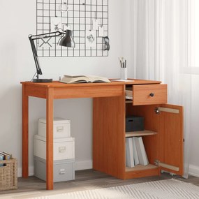 vidaXL Γραφείο Κερωμένο Καφέ 100 x 50 x 74 εκ. Στερεό πεύκο