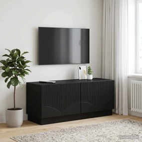 vidaXL Ντουλάπι TV Μαύρο Επεξεργασμένο Ξύλο