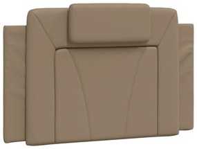 vidaXL Κρεβάτι με Στρώμα Καπουτσίνο 80x200 εκ. Συνθετικό Δέρμα