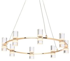 Κρεμαστό Φωτιστικό Οροφής LED 32W 3000Κ 2880LM Φ52 IONIAN ACA-JNDP32LED52GD-Χρυσό JNDP32LED52GD