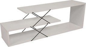 Έπιπλο Τηλεόρασης - Zigzag - Χρώμα Λευκό - 120x30x40εκ