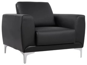 Πολυθρόνα KENZIE C3121.11 με PU Μαύρο 89x81x81 εκ. 89x81x81 εκ.