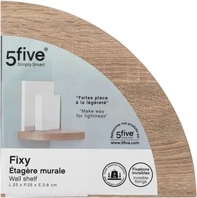 ΡΑΦΙΈΡΕΣ/ΡΆΦΙΑ ΤΟΊΧΟΥ ANGLE WALL SHELF OAK FIXY 181396C