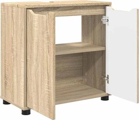 vidaXL Ντουλάπα νιπτήρα μπάνιου Δρύς Sonoma 60 x 30 x 60 cm