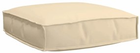vidaXL Μαξιλάρι Παλέτας για Καθίσμα Μπεζ 60x60x12 εκ Καμβάς