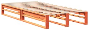 vidaXL Σκελετός Κρεβ. Χωρίς Στρώμα Καφέ Κεριού 75x190 εκ Μασίφ Πεύκο
