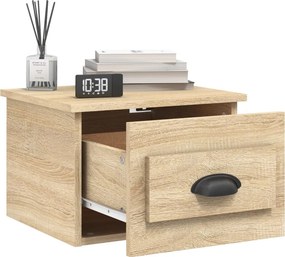 vidaXL Κομοδίνο Επιτοίχιο Sonoma Δρυς 41,5 x 36 x 28 εκ.